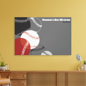 Baseball Bar Mitzvah Bar Mitzvah Sign-In Board Leinwanddruck (Insitu (Wohnzimmer))