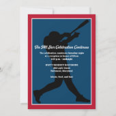 Baseball Bar Mitzvah Einladung (Rückseite)