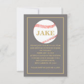 Baseball Bar Mitzvah Einladung, Bar Mitzvah Einladung (Vorderseite)