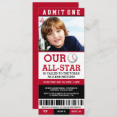 Baseball-Bar Mitzvah lädt ein Einladung (Vorne/Hinten)