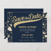Baseball Bar Mitzvah Save the Date (Vorne/Hinten)