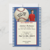 Baseball Bar Mitzvah Save the Date (Vorderseite)