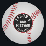 Baseball Bar Mitzvah Stickers Rot Schwarz<br><div class="desc">Personalisierte rote,  weiße und schwarze Baseball Bar Mitzvah Umschlag Aufkleber oder Gutes Aufkleber.</div>