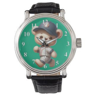 Baseball Bären 1 Armbanduhr