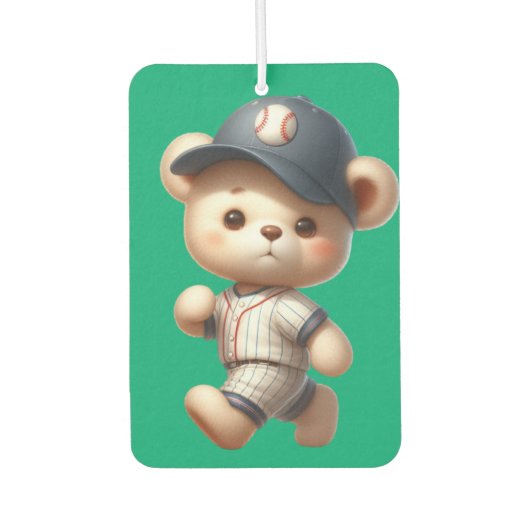 Baseball Bären 1 Autolufterfrischer (Vorderseite)