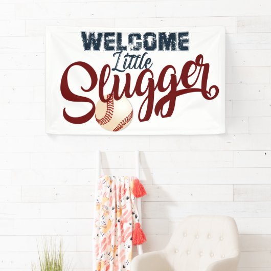 Baseball, Baseball, Baby Shower, Baby Shower Banner (Insitu)