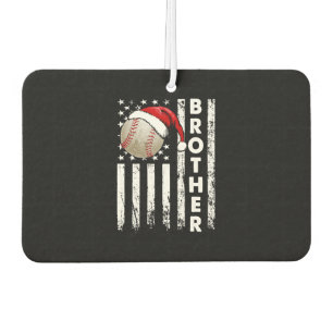 Baseball Baseball Brother American Flag Weihnachte Autolufterfrischer