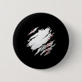 Baseball Baseball Design Button (Vorderseite)
