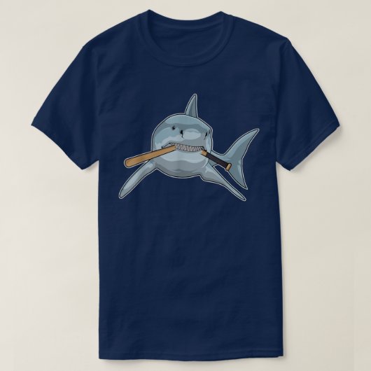 Baseball-Baseball-Fledermaus T-Shirt (Design vorne)