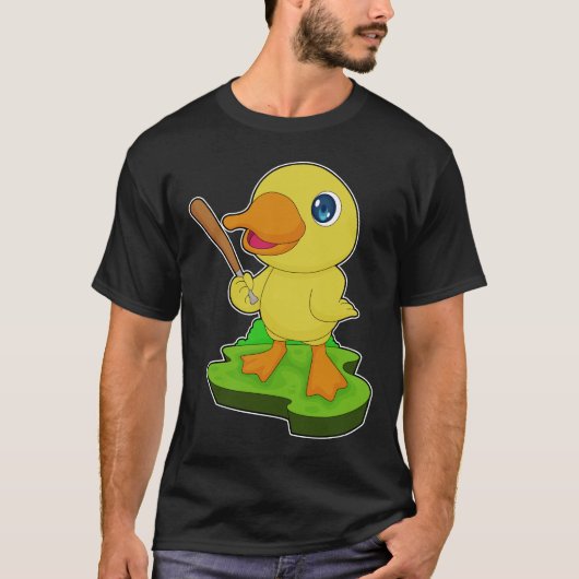 Baseball-Baseball-Fledermaus T-Shirt (Vorderseite)