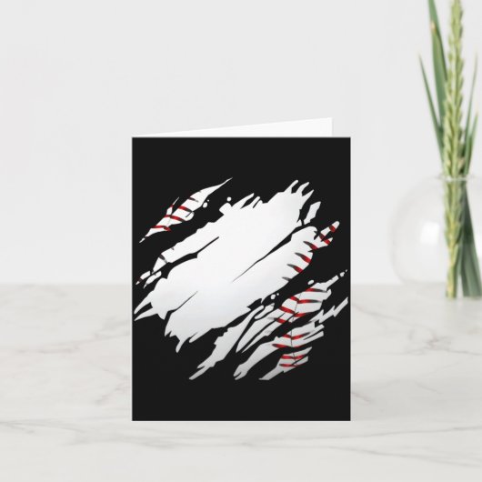 Baseball Baseball-Illustration Karte (Vorderseite)