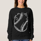 Baseball-Baseball-Leben Sweatshirt (Vorderseite)