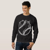 Baseball-Baseball-Leben Sweatshirt (Vorne ganz)