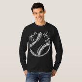 Baseball-Baseball-Leben T-Shirt (Vorne ganz)