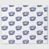 Baseball-Baseball-Mama Geschenkpapier (Flach)