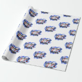 Baseball-Baseball-Mama Geschenkpapier (Ungerollt)