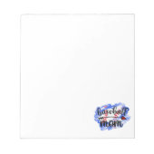 Baseball-Baseball-Mama Notizblock (Vorderseite)