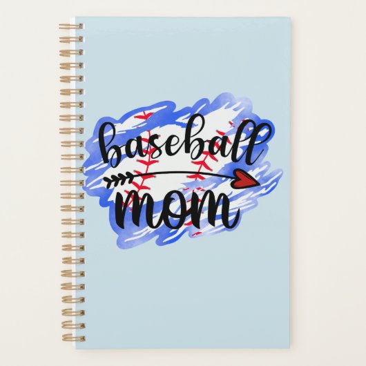 Baseball-Baseball-Mama Planer (Vorderseite)