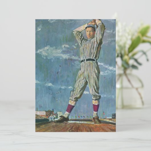 Baseball-Baseball, Pitcher im Baseball-Spiel (Stehend Vorderseite)