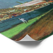 Baseball-Baseball, Pitcher im Baseball-Spiel Poster (Ecke)