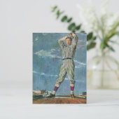 Baseball-Baseball, Pitcher im Baseball-Spiel Postkarte (Stehend Vorderseite)