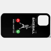 Baseball Baseball Player Pitcher Catcher Baseman Case-Mate iPhone Hülle (Rückseite (Horizontal))