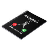 Baseball Baseball Player Pitcher Catcher Baseman Notizblock (Linke Seite)