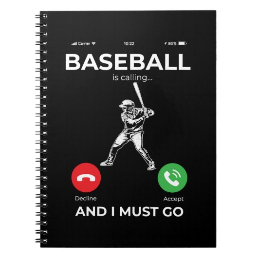 Baseball Baseball Player Pitcher Catcher Baseman Notizblock (Vorderseite)