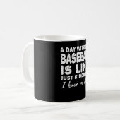 Baseball Baseball Player Pitcher Sprichwort Gesche Kaffeetasse (Vorderseite Links)