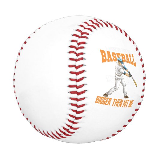 Baseball - Baseball wird größer (Schrägansicht)