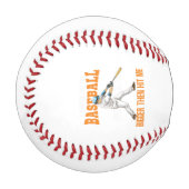 Baseball - Baseball wird größer (Vorderseite Links)