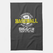 Baseball - Baseball wird größer Geschirrtuch (Vertikal)