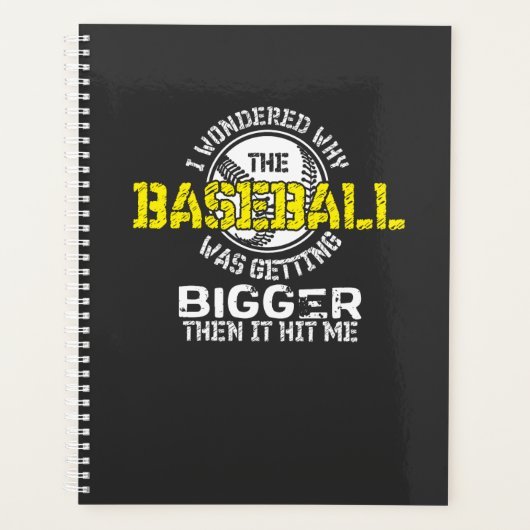 Baseball - Baseball wird größer Planer (Vorderseite)