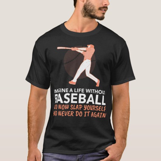 Baseball-Baseballfan T-Shirt (Vorderseite)