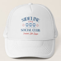 Baseball Baseline Social Club mit Liga-Namen