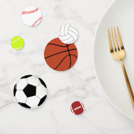 Baseball Basketball Fußball Fußball Tennis Sport Konfetti