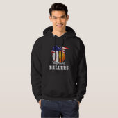 Baseball Basketball Mom Busy Raising Ballers Ameri Hoodie (Vorne ganz)