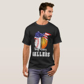 Baseball Basketball Mom Busy Raising Ballers Ameri T-Shirt (Vorne ganz)
