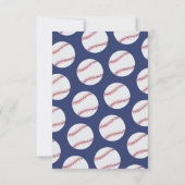 Baseball Bat Ball Briefmarke mit Baby Boy Baby Dus Dankeskarte (Rückseite)