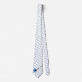 Baseball Bat Ball Helmet Blue Karo Necktie Krawatte (Vorderseite)