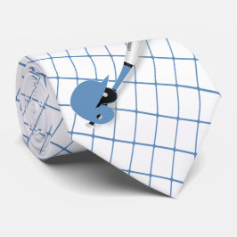 Baseball Bat Ball Helmet Blue Karo Necktie Krawatte