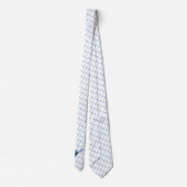 Baseball Bat Ball Helmet Blue Karo Necktie Krawatte (Rückseite)