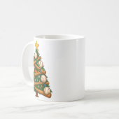 Baseball Bat Christmas Tree Lights Holiday Design Kaffeetasse (Vorderseite Links)