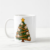 Baseball Bat Christmas Tree Lights Holiday Design Kaffeetasse (Links)