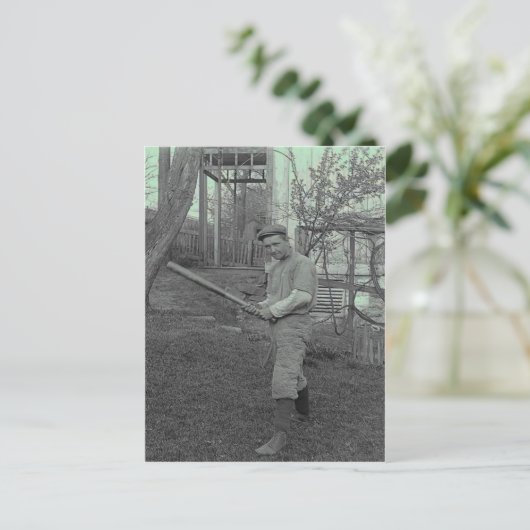 \Baseball Bat Fotografy Vintag Vatertag Postkarte (Stehend Vorderseite)