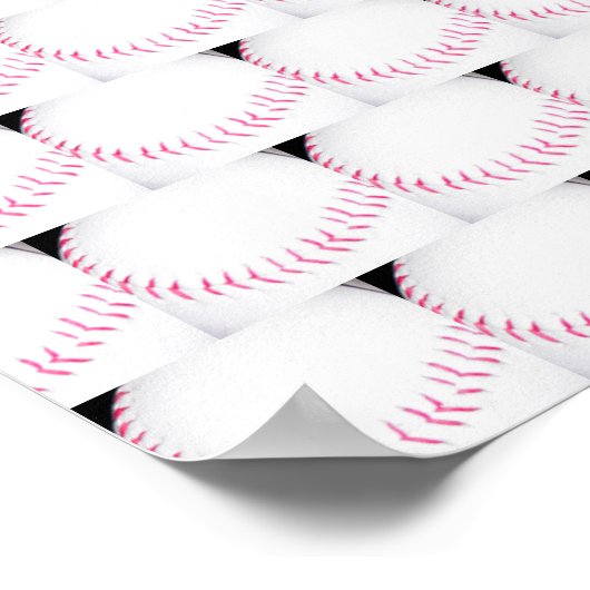 Baseball Bat Glove Foto Poster (Ecke)