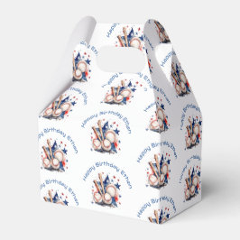 Baseball Bat Happy Birthday Name Pattern Kinder Geschenkschachtel