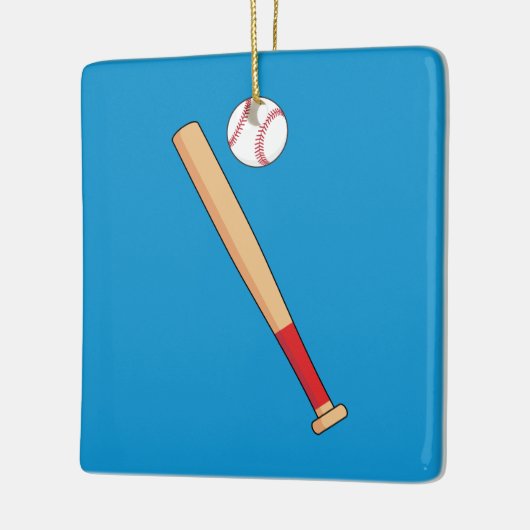 Baseball-Bat mit Ball Keramikornament (Links)