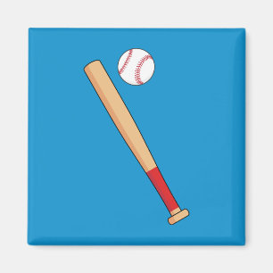 Baseball-Bat mit Ball Magnet