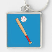 Baseball-Bat mit Ball Schlüsselanhänger (Vorne)